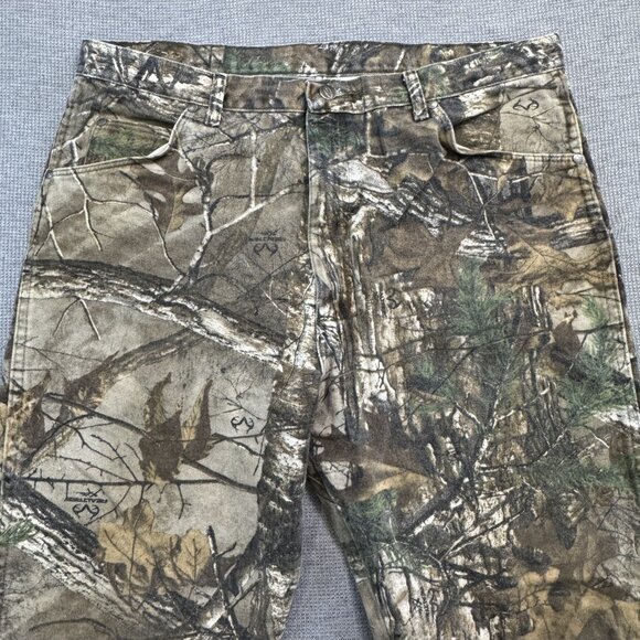 Wrangler Pro Gear Mens Size 40x30 Realtree Camo Pants Hunting Work Jeans Cotton - Picture 3 of 13